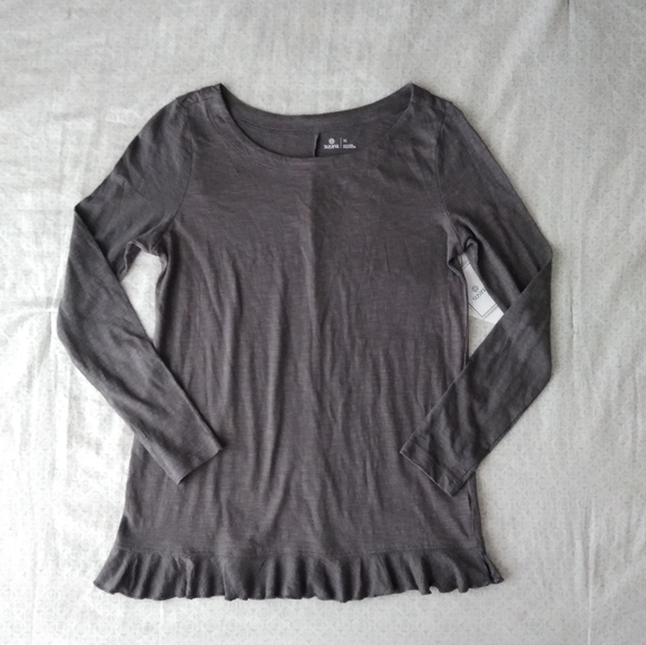 Gray Neutral Long Sleeve Top - Picture 6 of 8